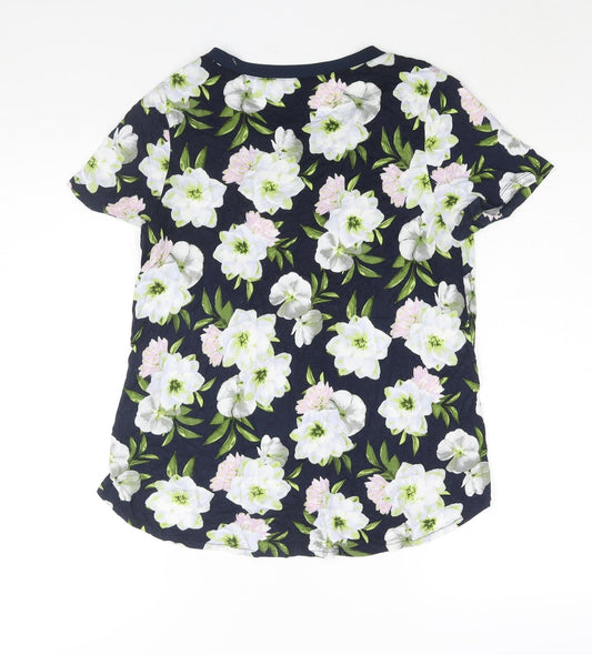 Womens UK Size S Oasis Blue Basic Blouse