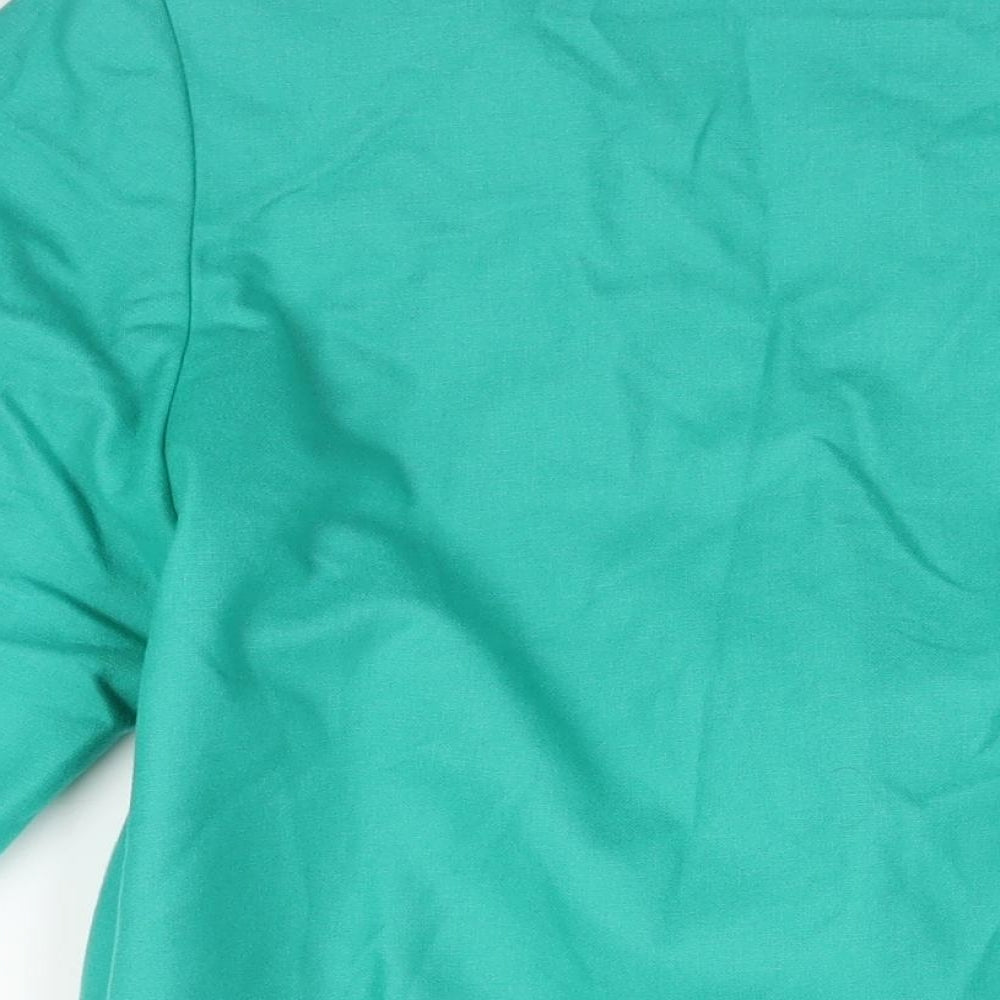 Womens UK Size 12 St Michael Green Pea Coat