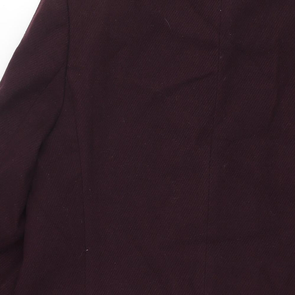 Womens UK Size 14 Debenhams Purple Overcoat