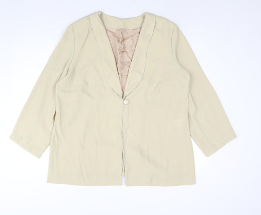 Womens UK Size 20 Roman Beige Jacket