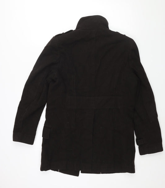 Mens UK Size M Linea Brown Pea Coat