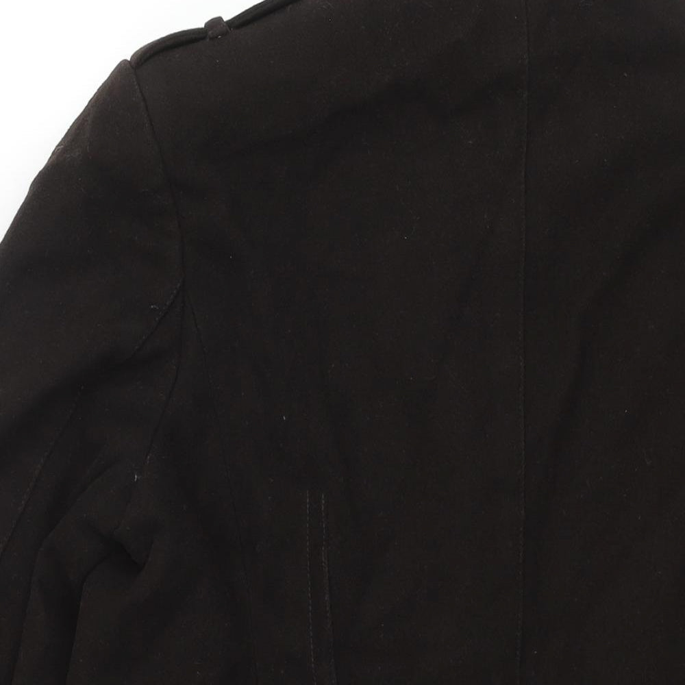 Mens UK Size M Linea Brown Pea Coat