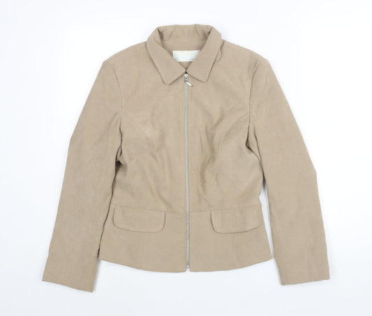 Womens UK Size 10 AMARANTO Beige Jacket