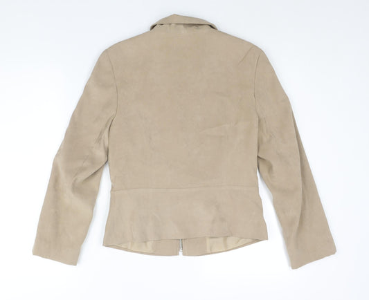 Womens UK Size 10 AMARANTO Beige Jacket