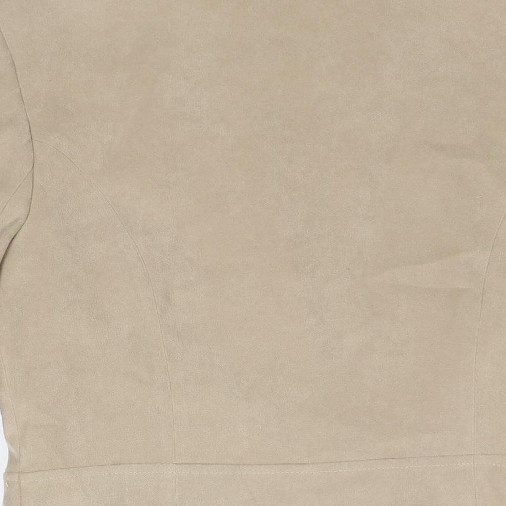 Womens UK Size 10 AMARANTO Beige Jacket