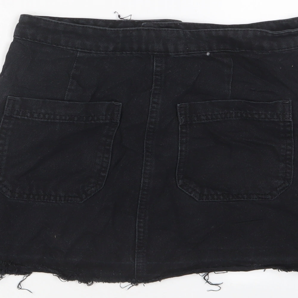 Womens UK Size XS BDG A-Line Denim Skirt
