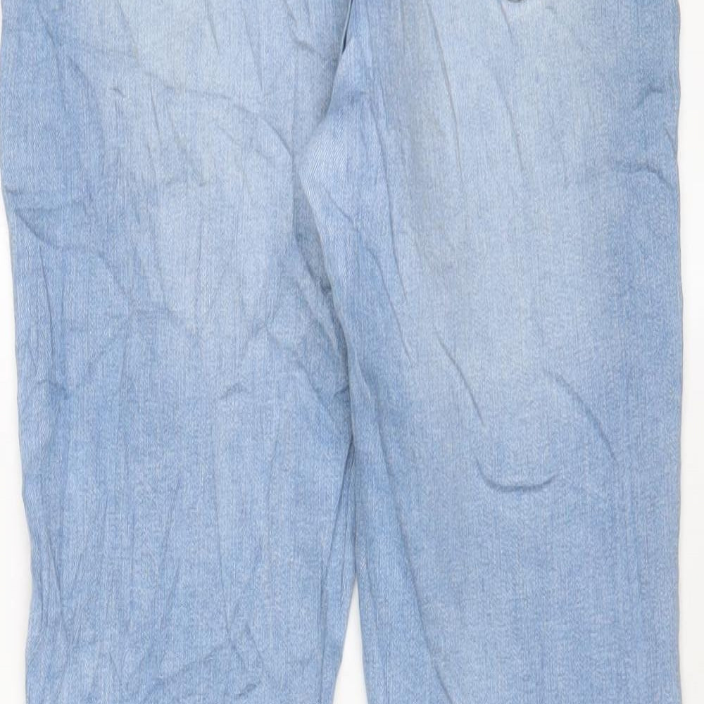 Denim & Co. Womens Blue Cotton Skinny Jeans Size 12 L26 in Regular Zip