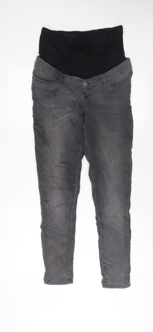 Womens UK Size 10 Blooming Marvellous Regular Fit Skinny Grey Jeans
