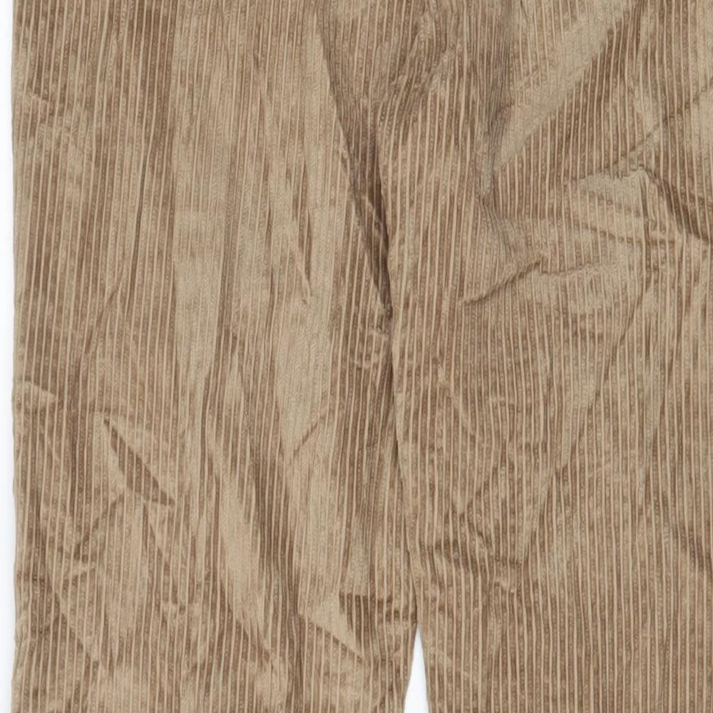 Womens UK Size 10 Stradivarius Regular Fit Beige Trousers