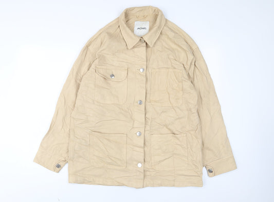 Monki Womens Beige Jacket Size S Button