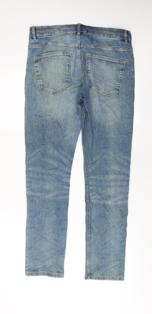 Mens UK Size 30 in NEXT Regular Fit Skinny Blue Jeans