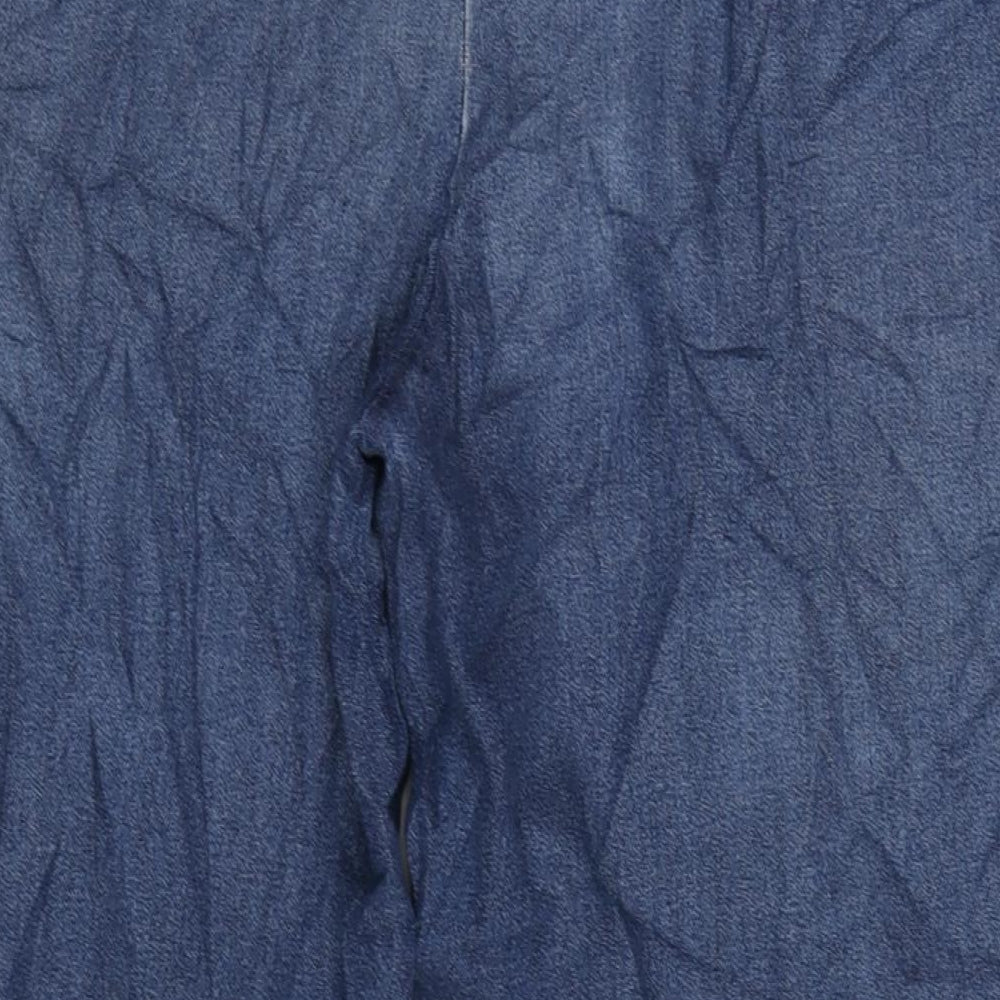 Being Casual Womens Blue Cotton Tapered Jeans Size 14 L28 in Regular