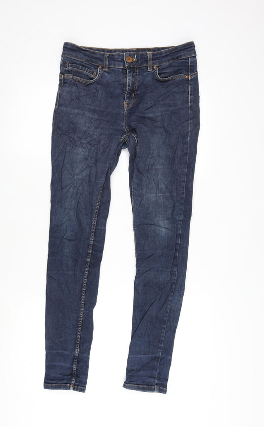 Womens UK Size 12 Oasis Slim Fit Tapered Blue Jeans