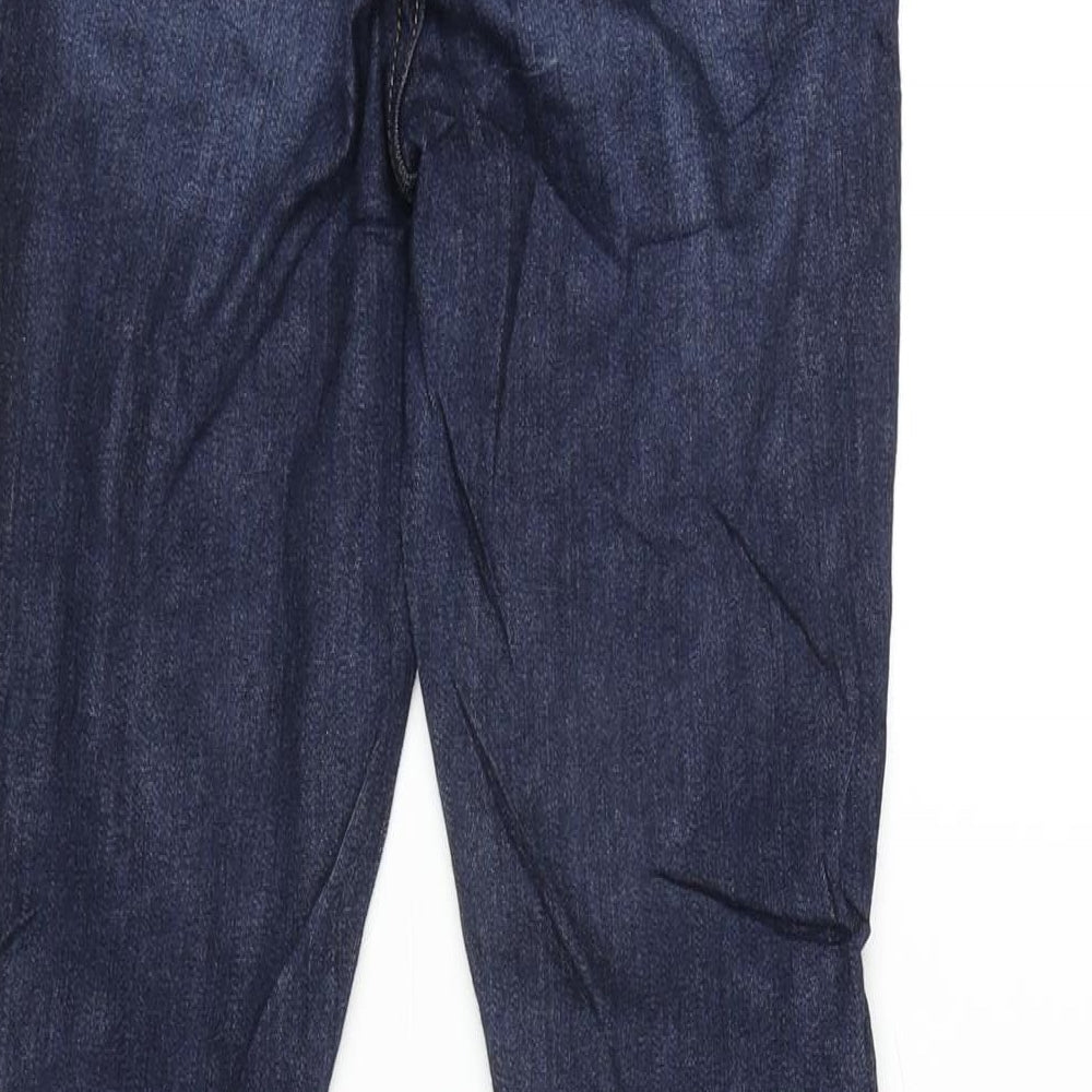 Hollister Womens Blue Cotton Blend Tapered Jeans Size 25 in L30 in Regular Zip