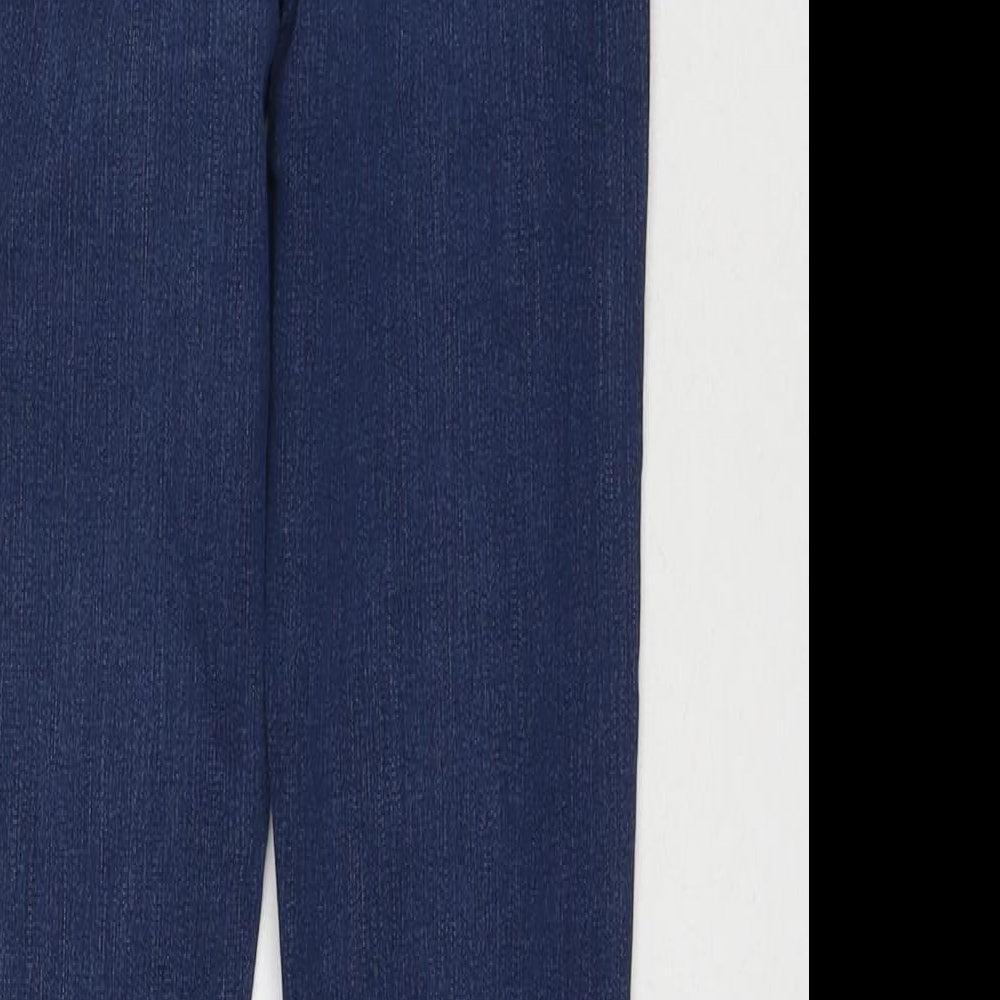 Denim & Co. Womens Blue Cotton Skinny Jeans Size 26 in L30 in Regular Zip