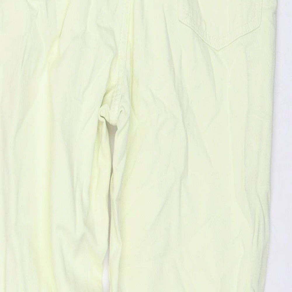 Reclaimed Vintage Womens Yellow Cotton Straight Jeans Size 28 L24 in Regular Zip