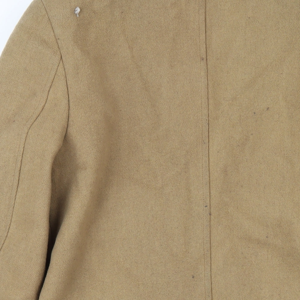 Mens UK Size S Topman Beige Pea Coat