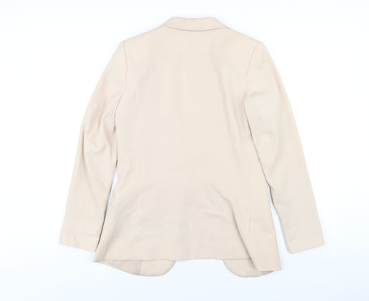H&M Womens Beige Jacket Blazer Size 8