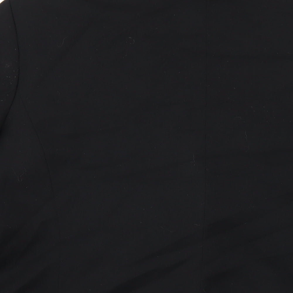 NEXT Womens Black Polyester Jacket Blazer Size 16