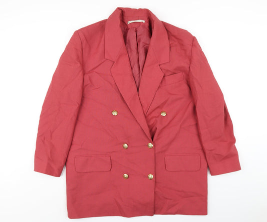 Womens UK Size 16 Classics Regular Red Blazer