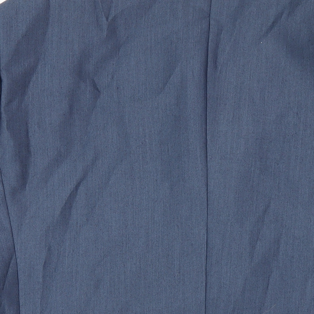 Aspen & Court Mens Blue Polyester Jacket Blazer Size 42 Regular