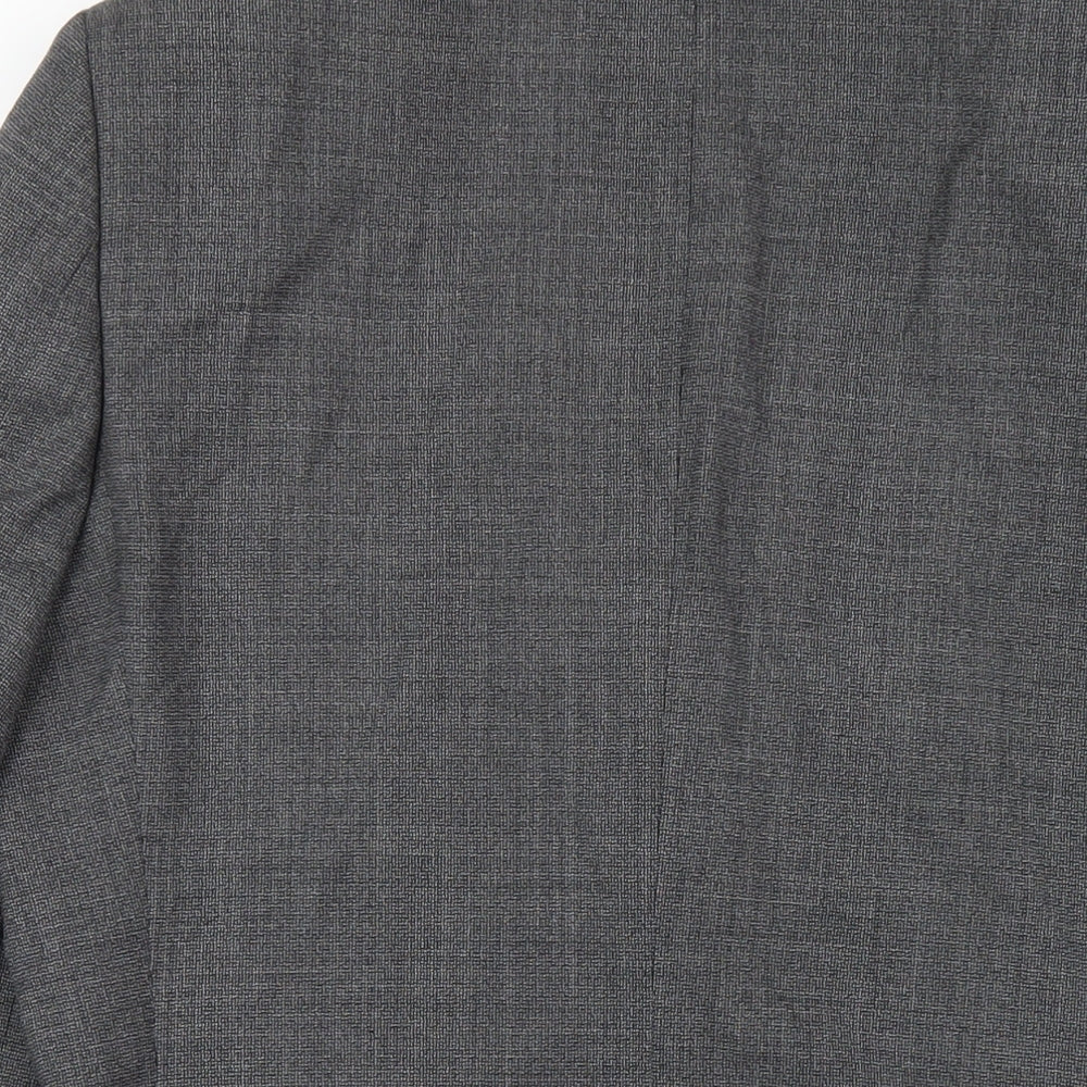 Autograph Mens Grey Wool Jacket Blazer Size 40 Regular