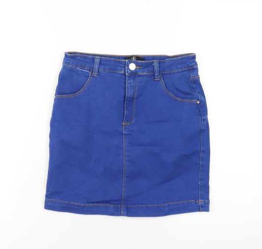 Womens UK Size 10 Missguided Mini Denim Skirt