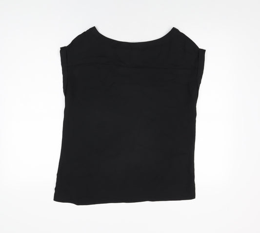 Womens UK Size 10 NEXT Black Basic Blouse