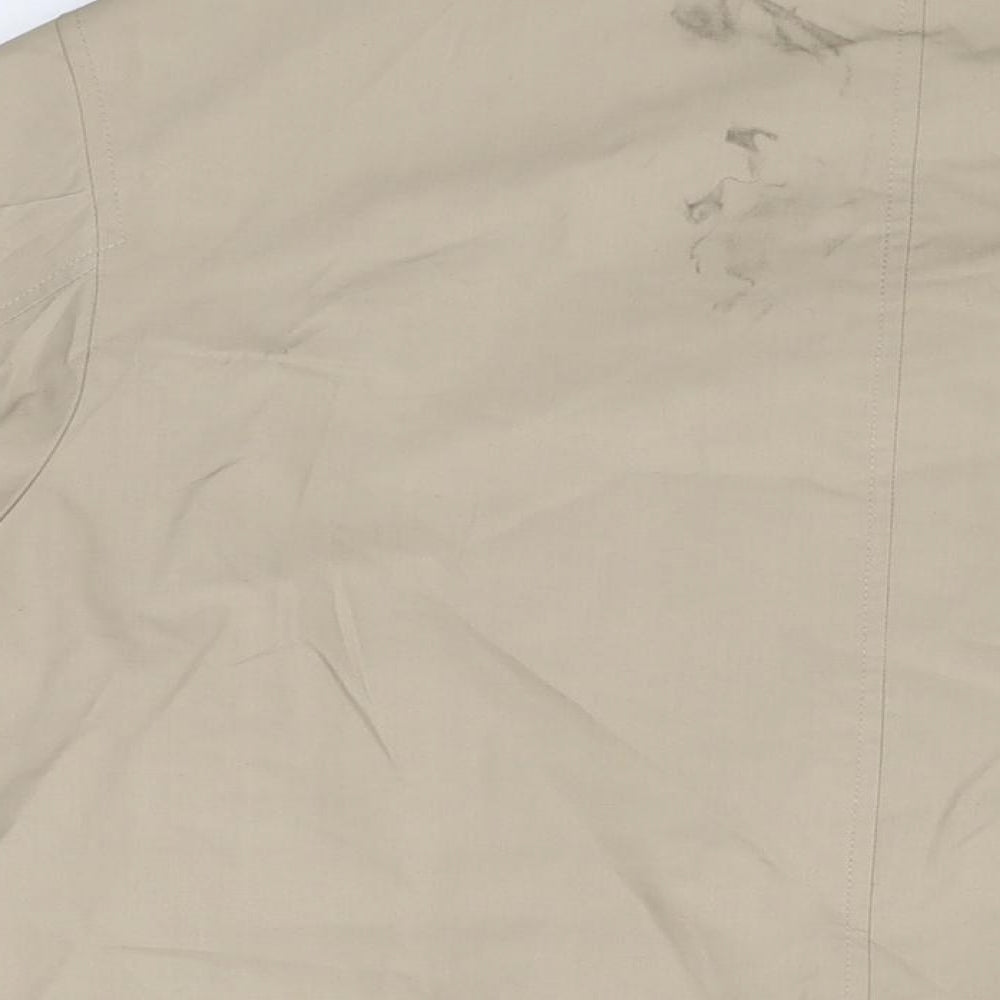 Wolsey Mens Beige Overcoat Coat Size M Button