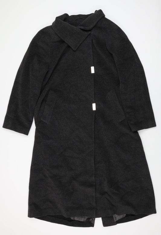 Womens UK Size 14 Classic Grey Overcoat