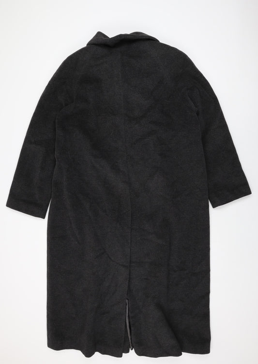 Womens UK Size 14 Classic Grey Overcoat
