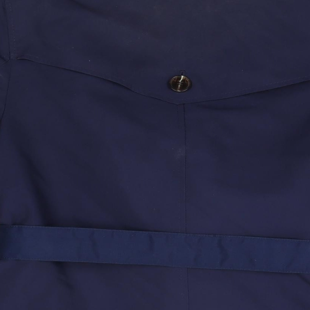 Womens UK Size 10 Marks and Spencer Blue Trench Coat