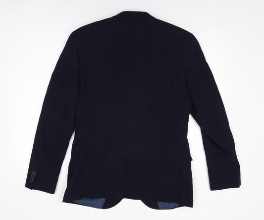 Mens UK Size 40 Topman Regular Blue Suit Jacket
