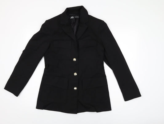 Womens UK Size M Zara Black Jacket