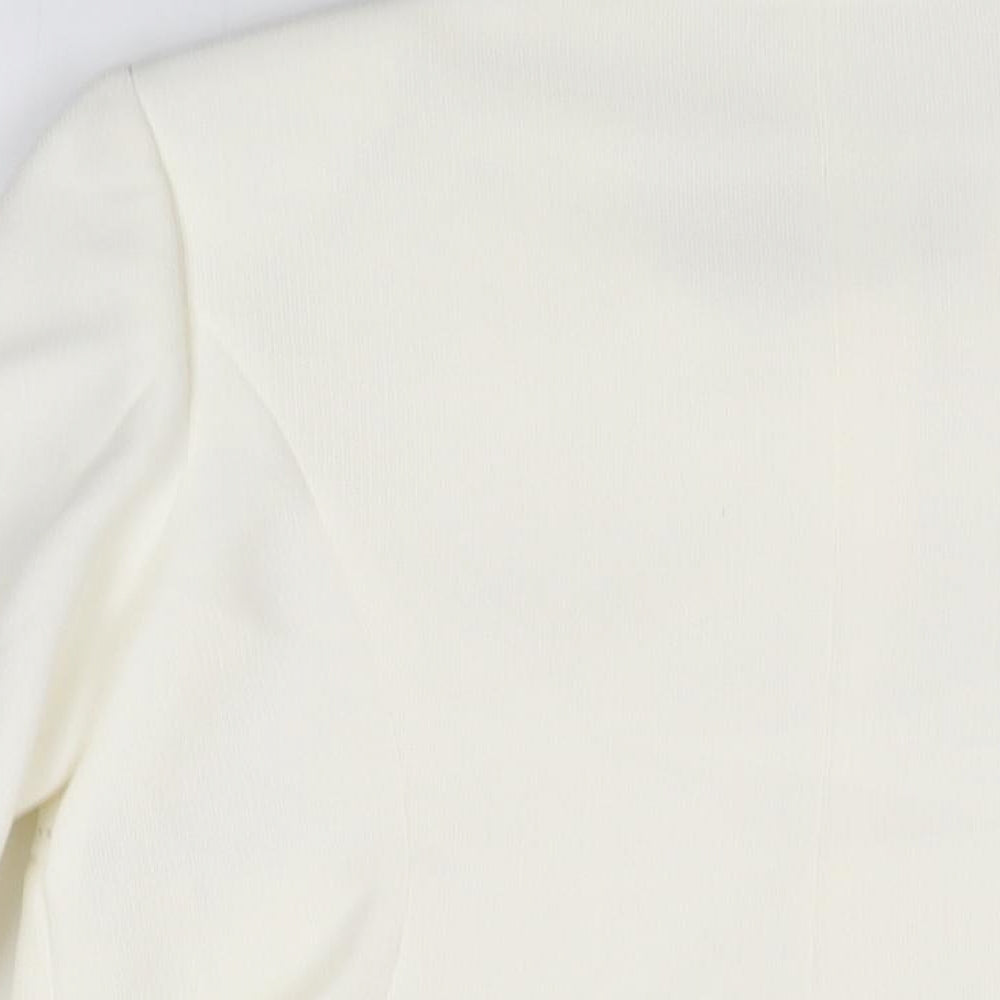 Womens UK Size 14 Marks and Spencer Ivory Jacket Jacket