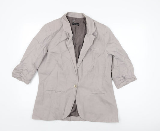 Womens UK Size 16 Topshop Grey Jacket