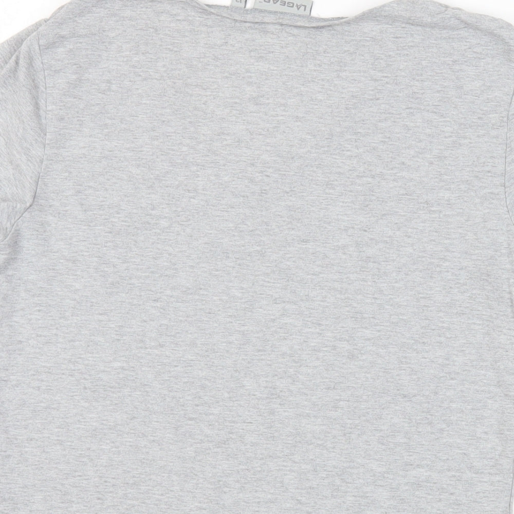 Womens UK Size 12 LA Gear Grey Basic T-Shirt
