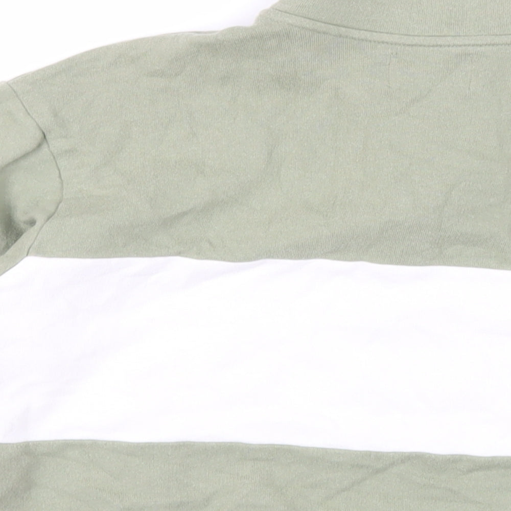 Womens UK Size S Pull&Bear Green Pullover Sweatshirt