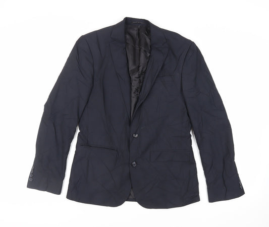 Mens UK Size 38 ASOS Regular Blue Suit Jacket
