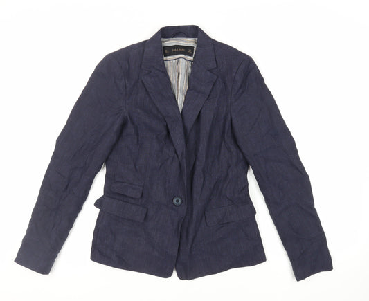 Womens UK Size S Zara Blue Jacket