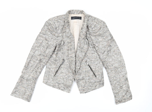 Womens UK Size S Zara Grey Jacket