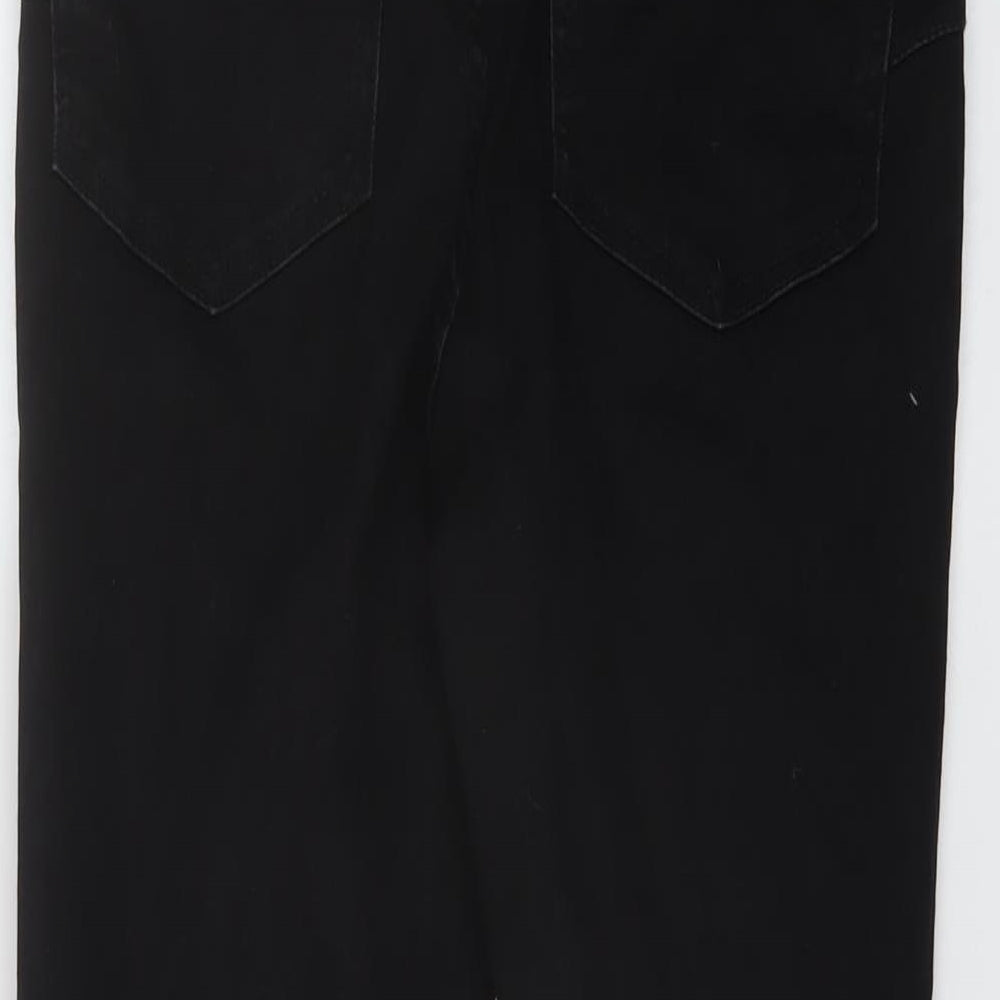 New Look Womens Black Cotton Skinny Jeans Size 10 L25 in Regular Button