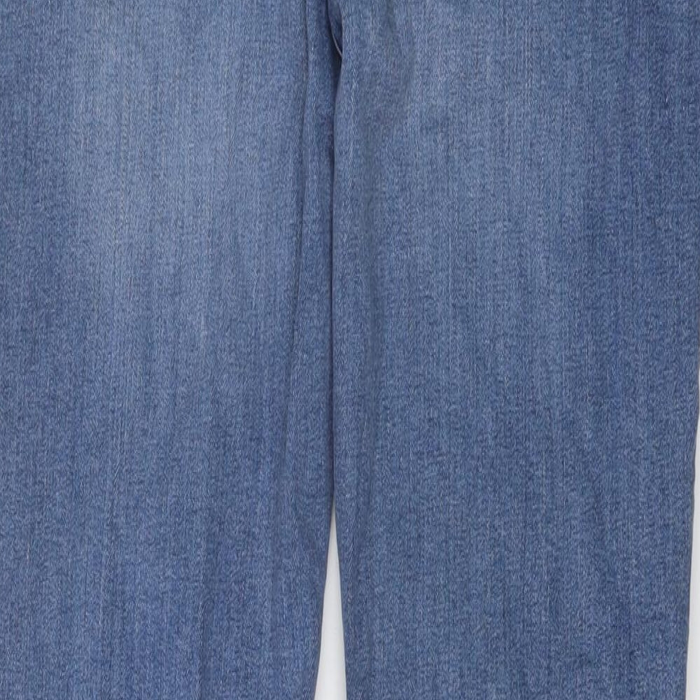 COLLUSION Mens Blue Cotton Skinny Jeans Size 32 in L32 in Regular Button