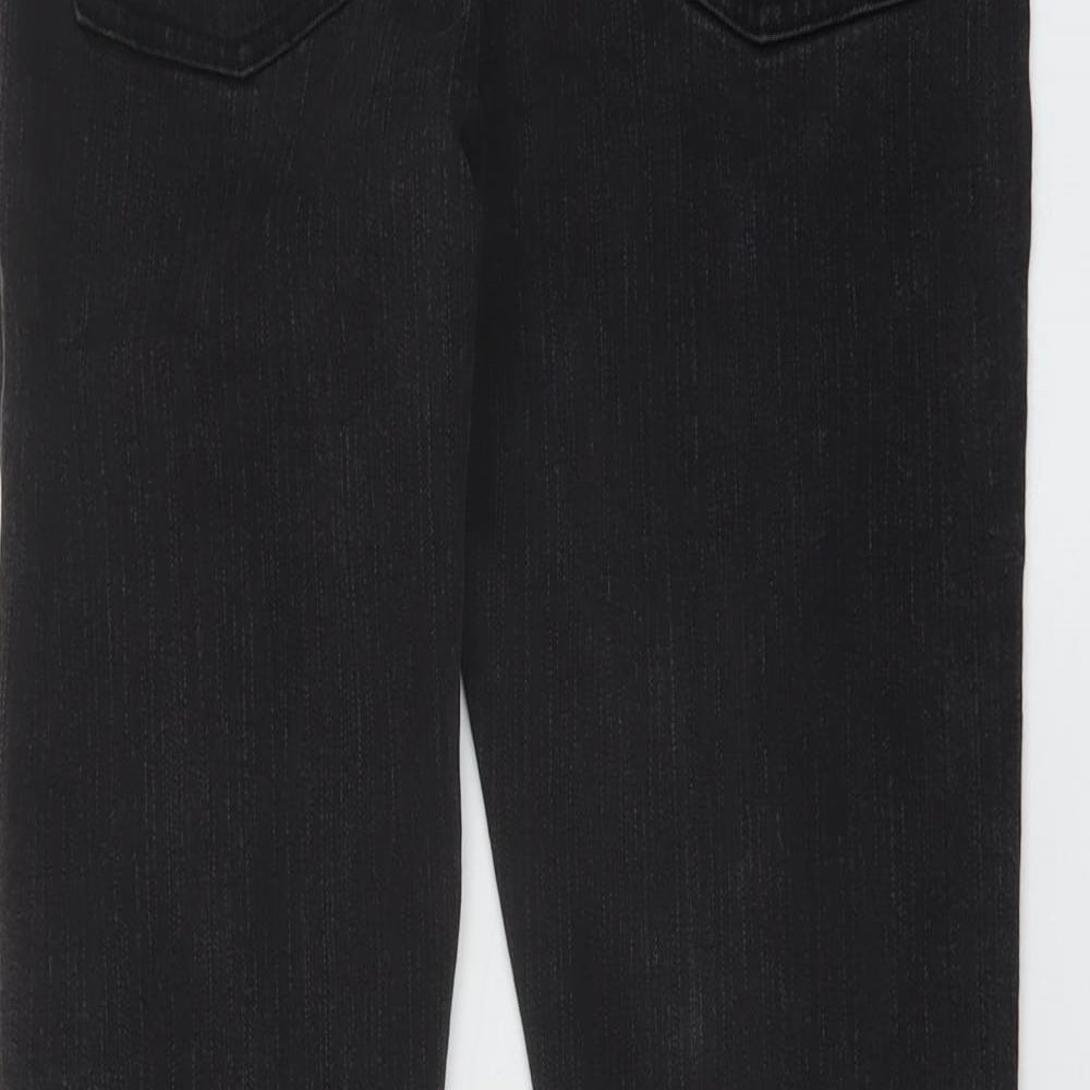 Denim & Co. Womens Grey Cotton Skinny Jeans Size 12 L30 in Regular Button