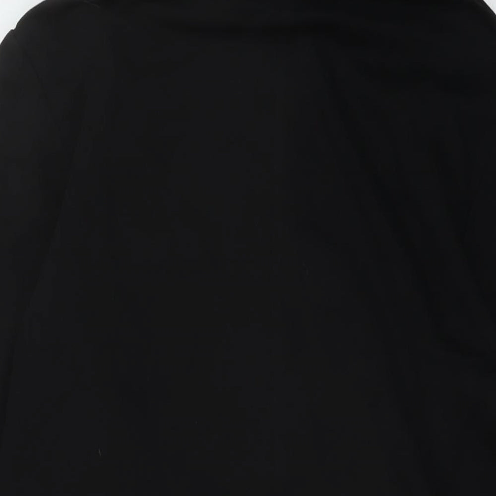 Womens UK Size S Zara Black Tunic Blouse