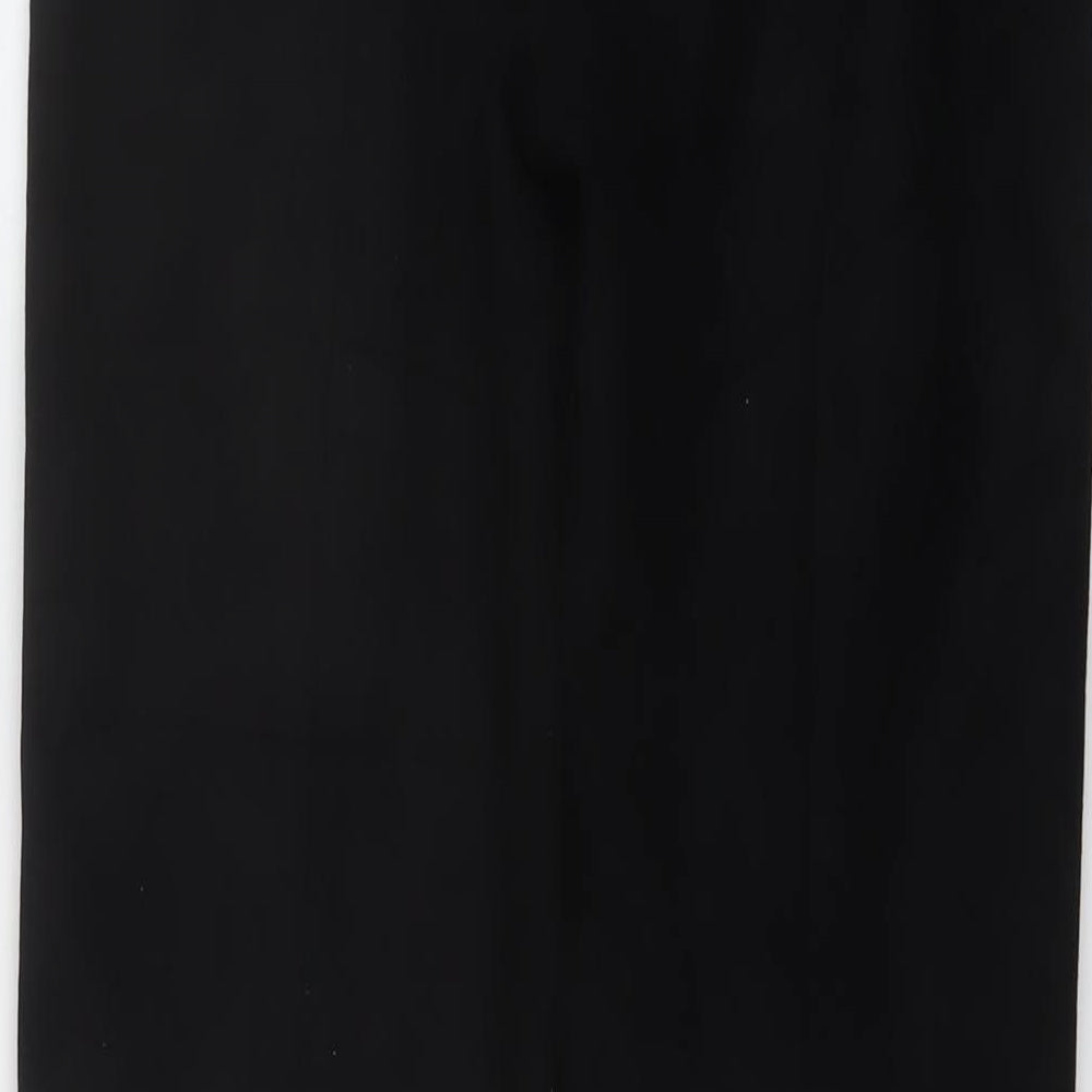 Womens UK Size M Zara Regular Fit Black Trousers
