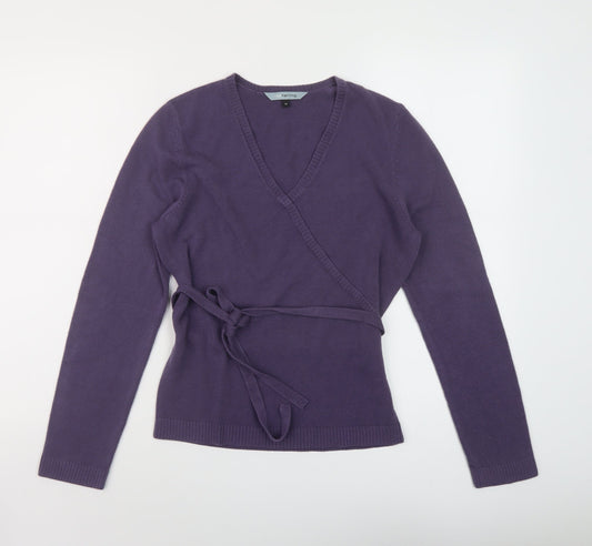 Womens UK Size 14 Red Herring Purple Pullover Jumper