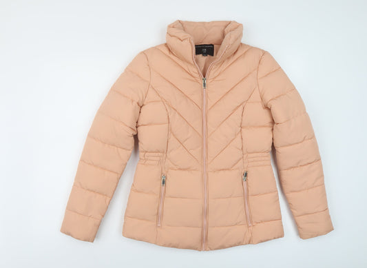 Womens UK Size 6 Dorothy Perkins Pink Puffer Jacket