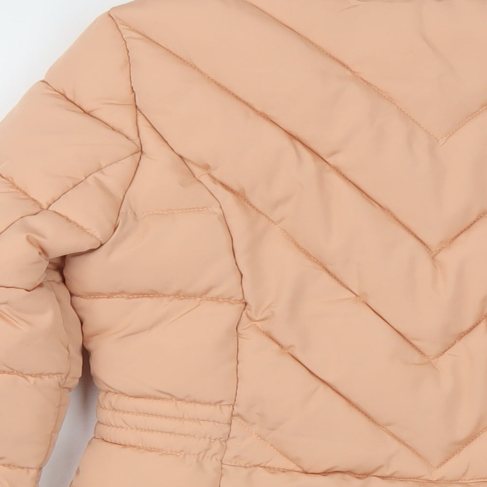 Womens UK Size 6 Dorothy Perkins Pink Puffer Jacket