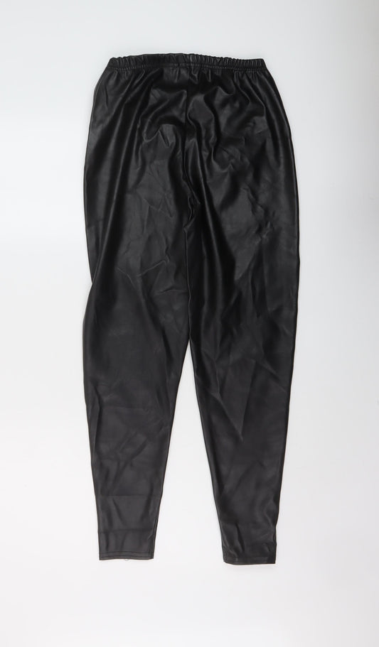 Womens UK Size 12 PRETTYLITTLETHING Regular Fit Jegging Black Trousers